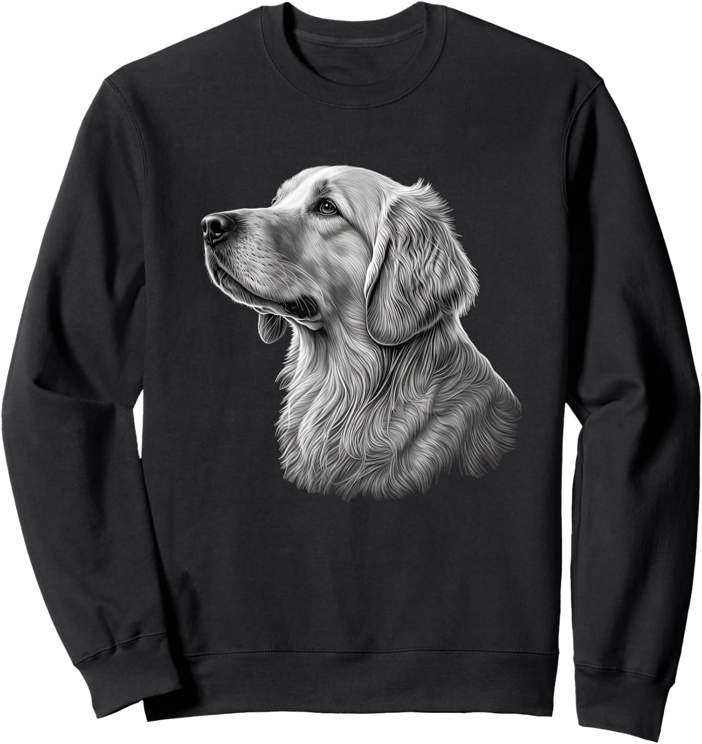 Funny Golden Retriever Sweatshirt - Sweatshirt | Black