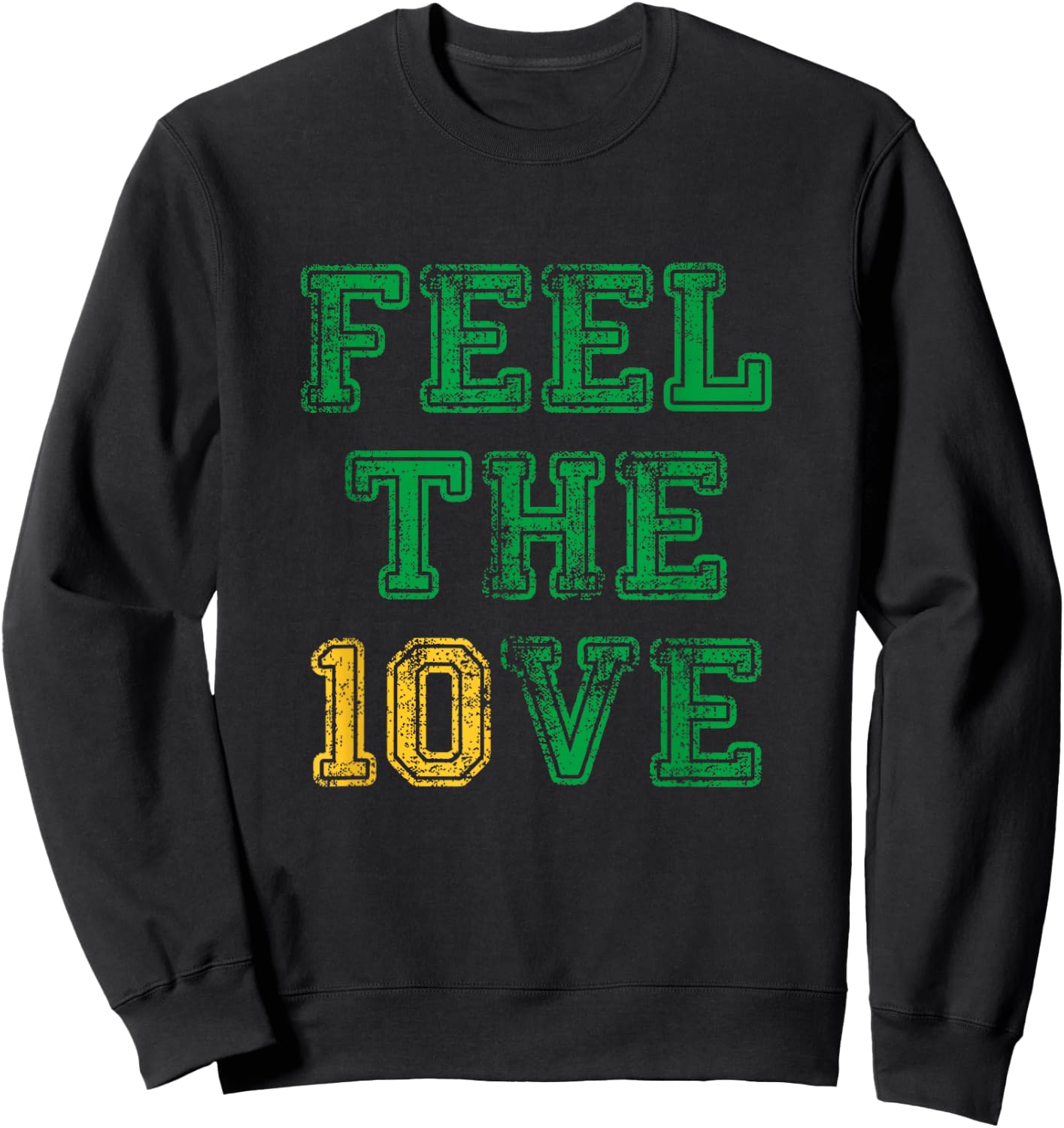 Feel The Love American Football Jordan Quarterback Retro Sweatshirt - Sweatshirt | Black