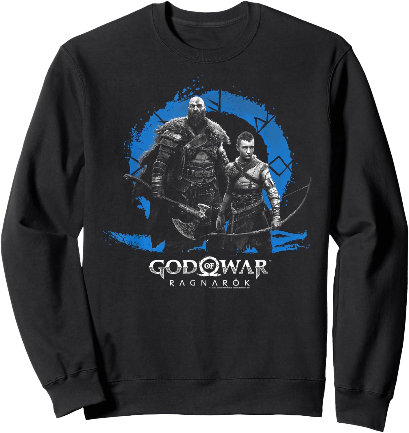God of War: Ragnarok Icon with Kratos and Atreus Sweatshirt - Sweatshirt | Black