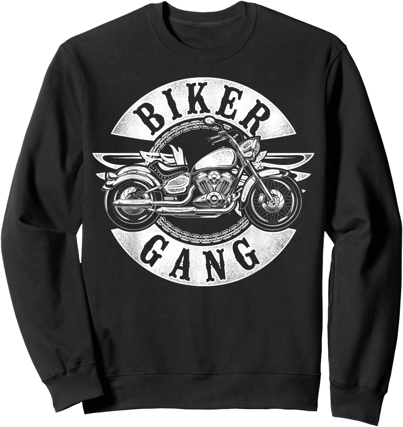 Classic Motorcycle Biker Biker Gang Sweatshirt - Sweatshirt | Black