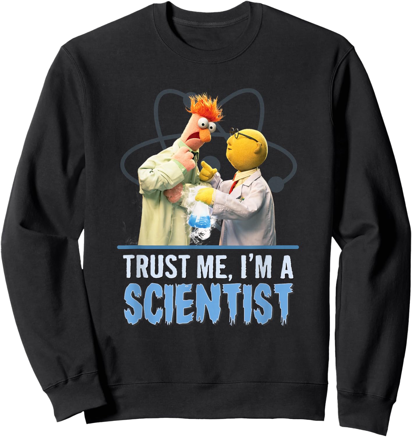 Disney The Muppets Trust Me I'm A Scientist Bunsen & Beaker Sweatshirt - Sweatshirt | Black