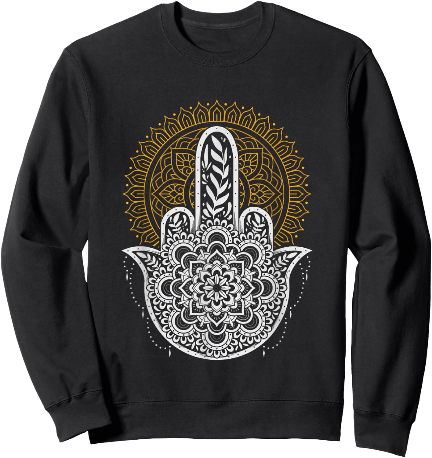 Funny zero namaste given fucks Sweatshirt - Sweatshirt | Black