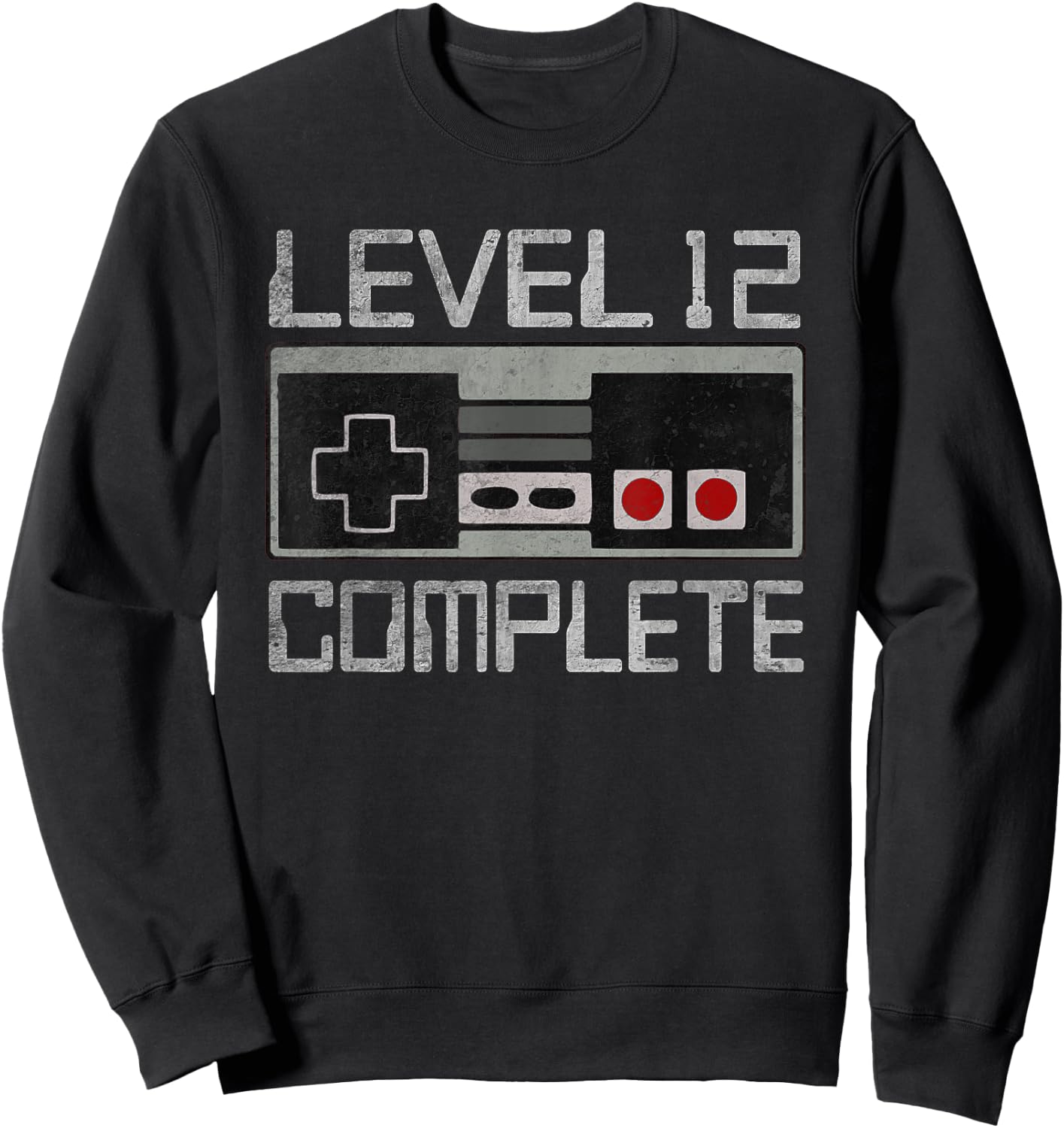 Level 12 Complete 12 Year 12th Wedding Anniversary Sweatshirt - Sweatshirt | Black