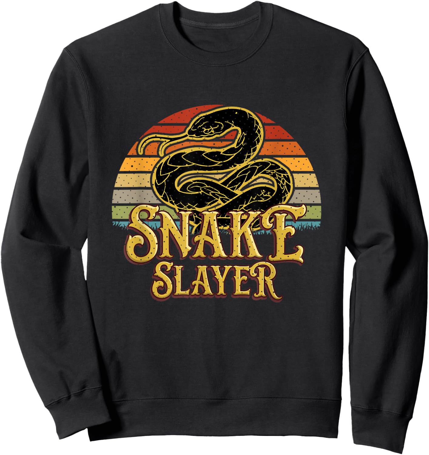 Snake Slayer Snake Hunting Sweatshirt - Sweatshirt | Black