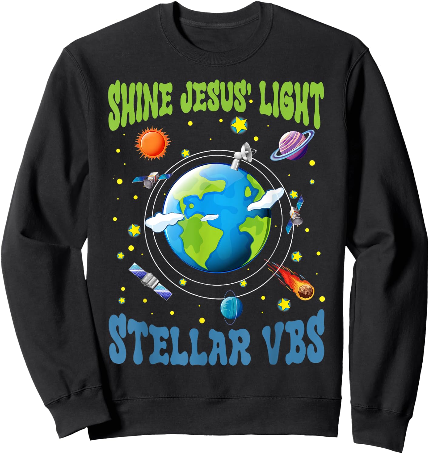 Stellar VBS 2023 Stellar Vacation Bible School Sweatshirt - Sweatshirt | Black