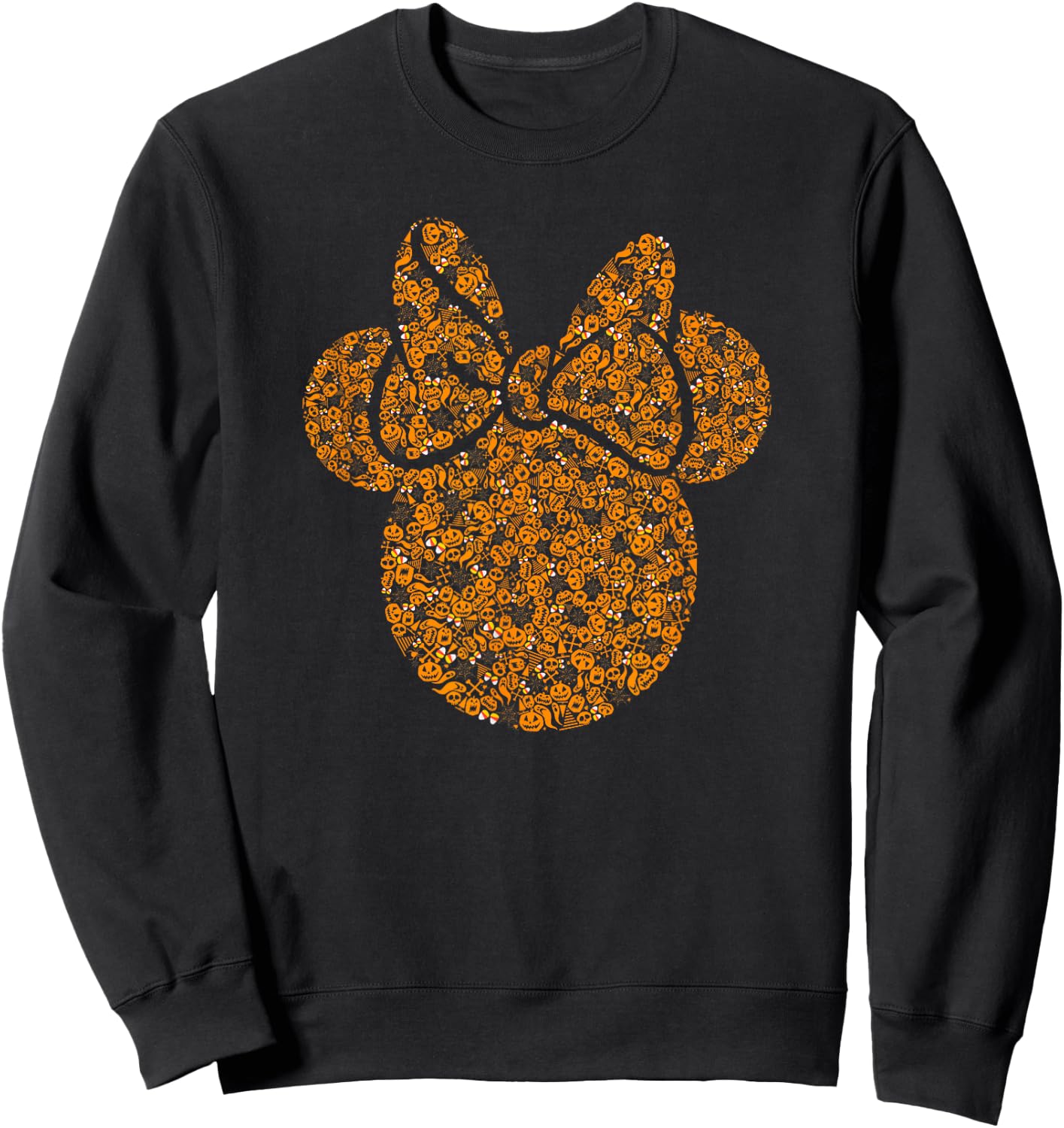 Disney Mickey and Friends Halloween Minnie Pumpkin Fill Ears Sweatshirt - Sweatshirt | Black