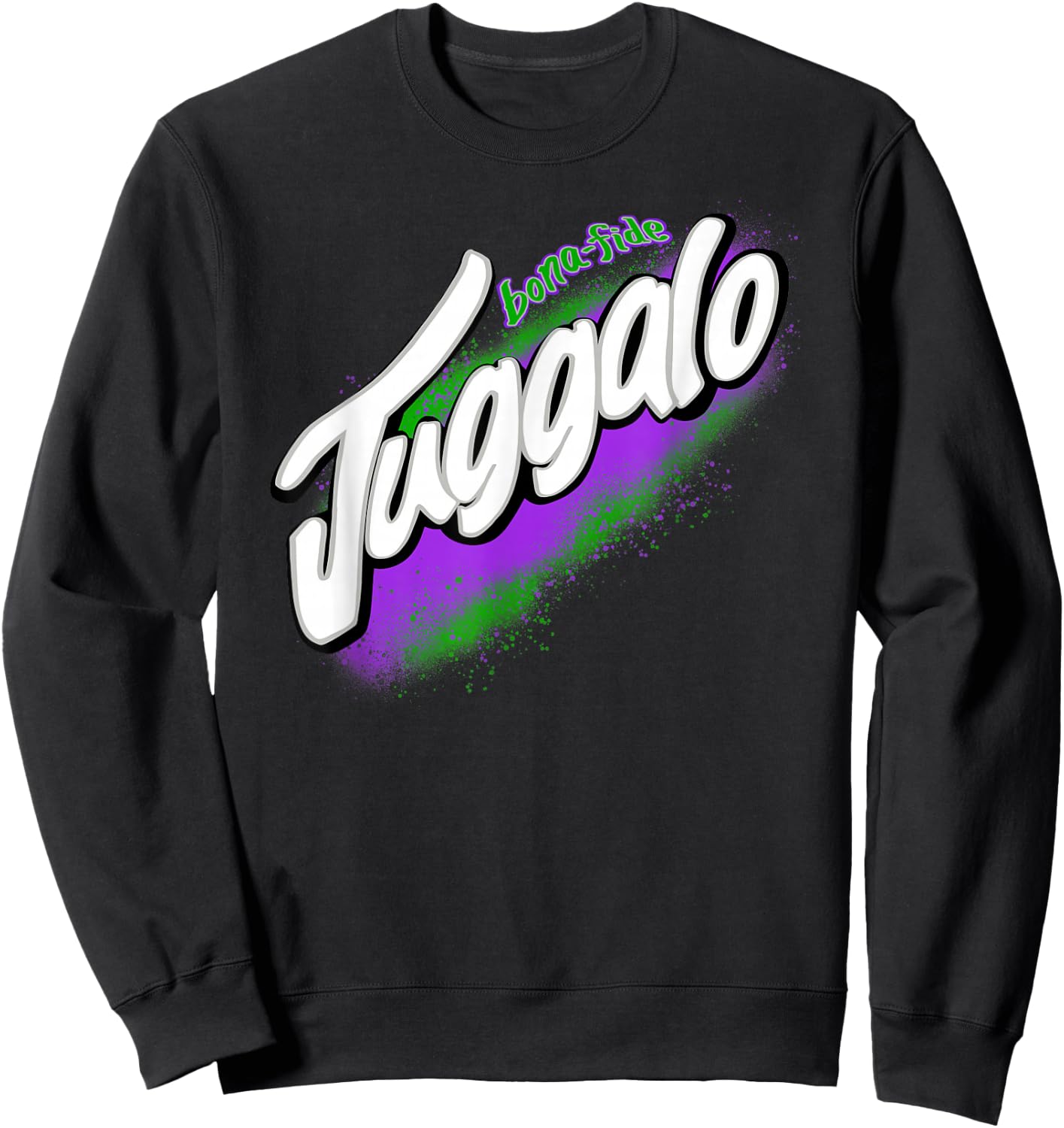 Purple Glazed, Green Daze: Hilariously Questionable Sweatshirt - Sweatshirt | Black