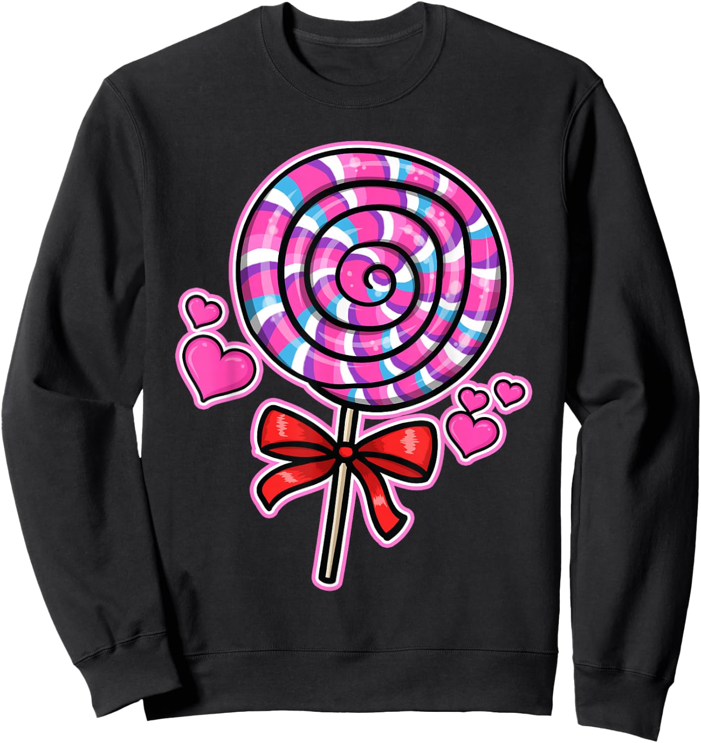 Lollipop Candy Sweatshirt - Sweatshirt | Black