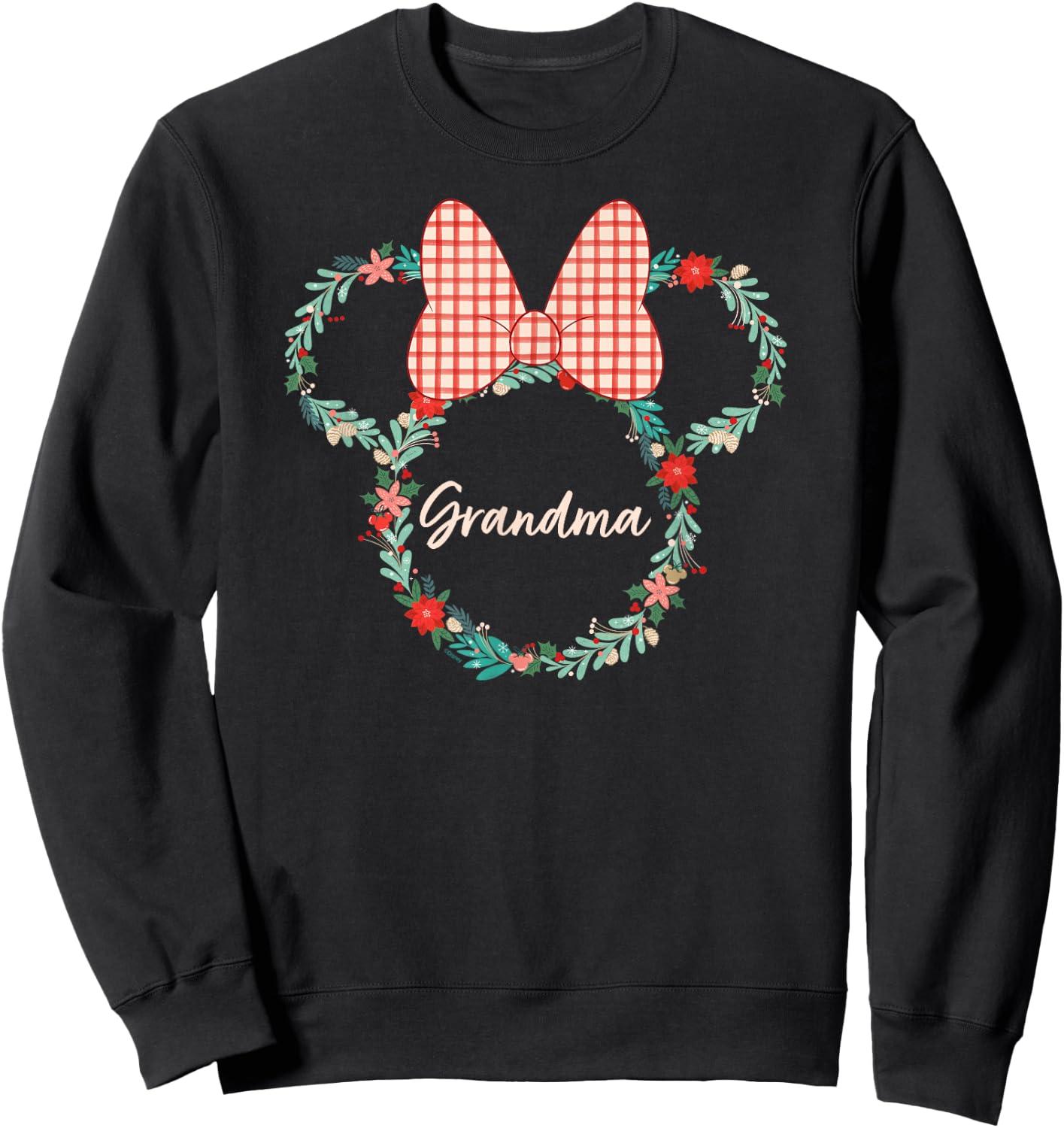 Disney Minnie Mouse Christmas Family Vacation Trip Grandma Sweatshirt - Sweatshirt | Black