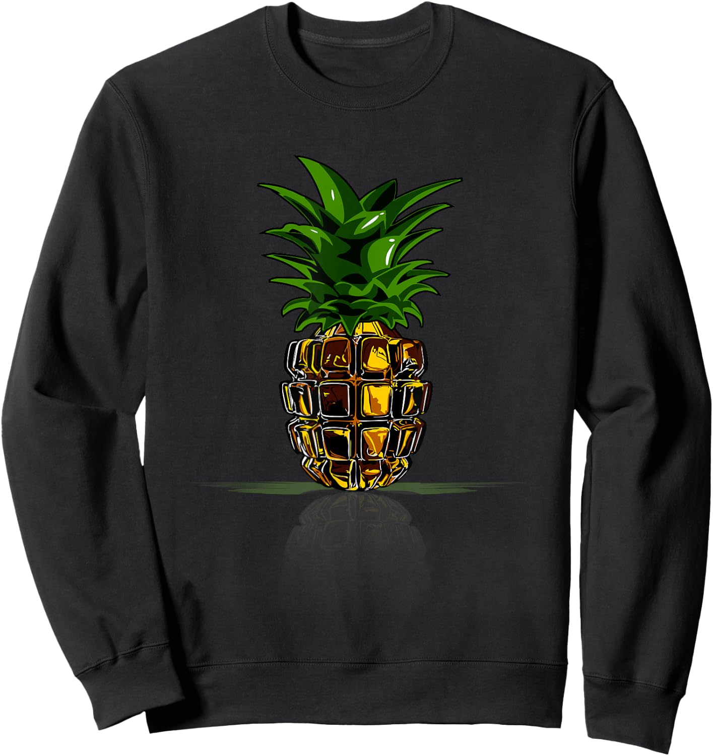 Cute Pineapple Hand Grenade Halloween Costume Military Sweatshirt - Sweatshirt | Black