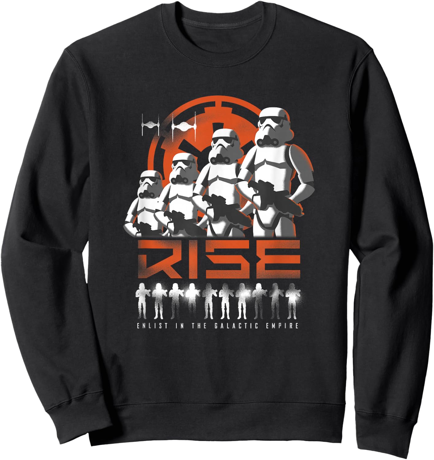 Star Wars Rebels Rise Galactic Empire Recruitment Propaganda Sweatshirt - Sweatshirt | Black