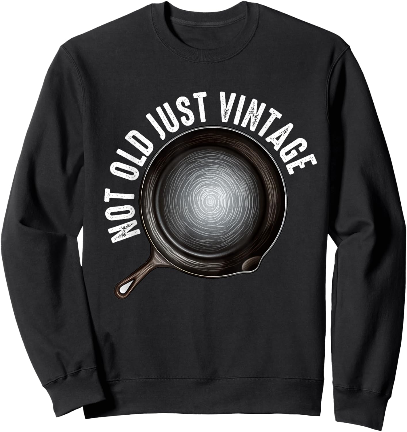 Cast Iron Pan Lover Frying Skillet Funny Cooking Chef Sweatshirt - Sweatshirt | Black
