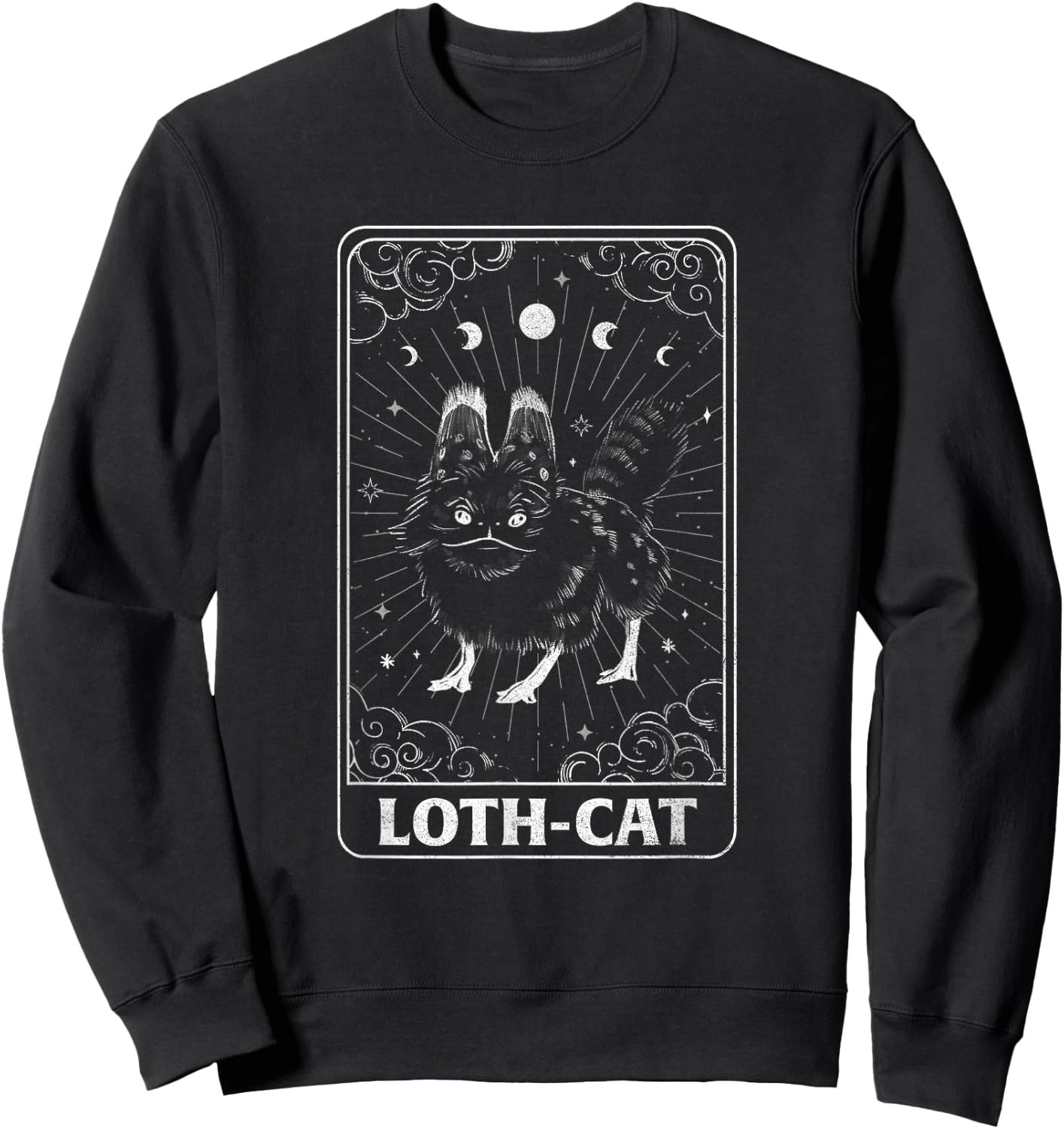 Star Wars: Ahsoka Loth-Cat Starry Celestial Tarot Card Line Sweatshirt - Sweatshirt | Black