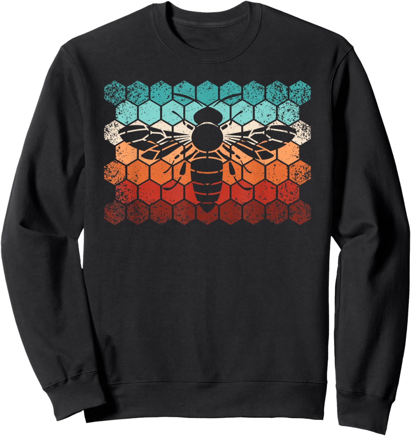 Beekeeping Honey Honeycomb Beekeeper Retro Bee Men Sweatshirt - Sweatshirt | Black