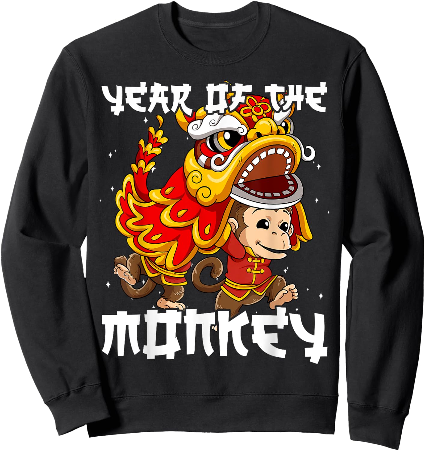 Year Of The Monkey Chinese Lunar New Year Sweatshirt - Sweatshirt | Black