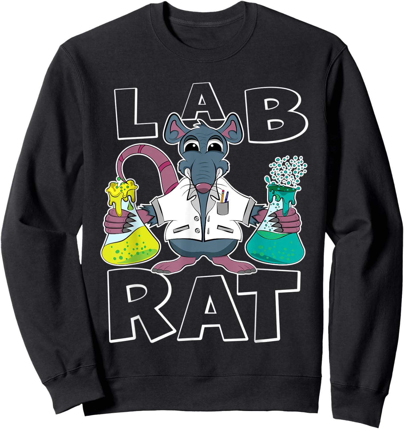 Medical Laboratory Scientist Lab Rat Sweatshirt - Sweatshirt | Black