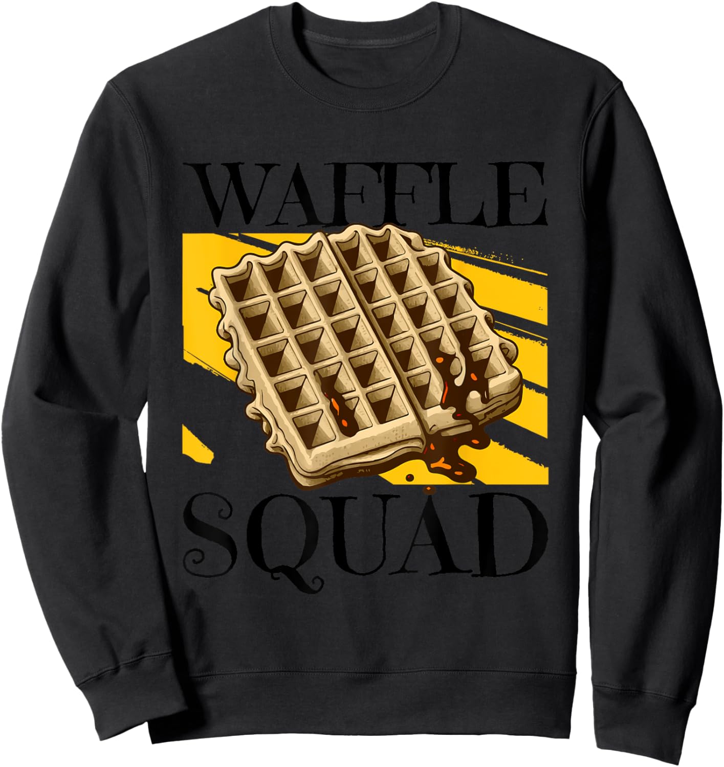 Waffle Squad Ironic Waffle Gourmet Hobby Chef Sweatshirt - Sweatshirt | Black