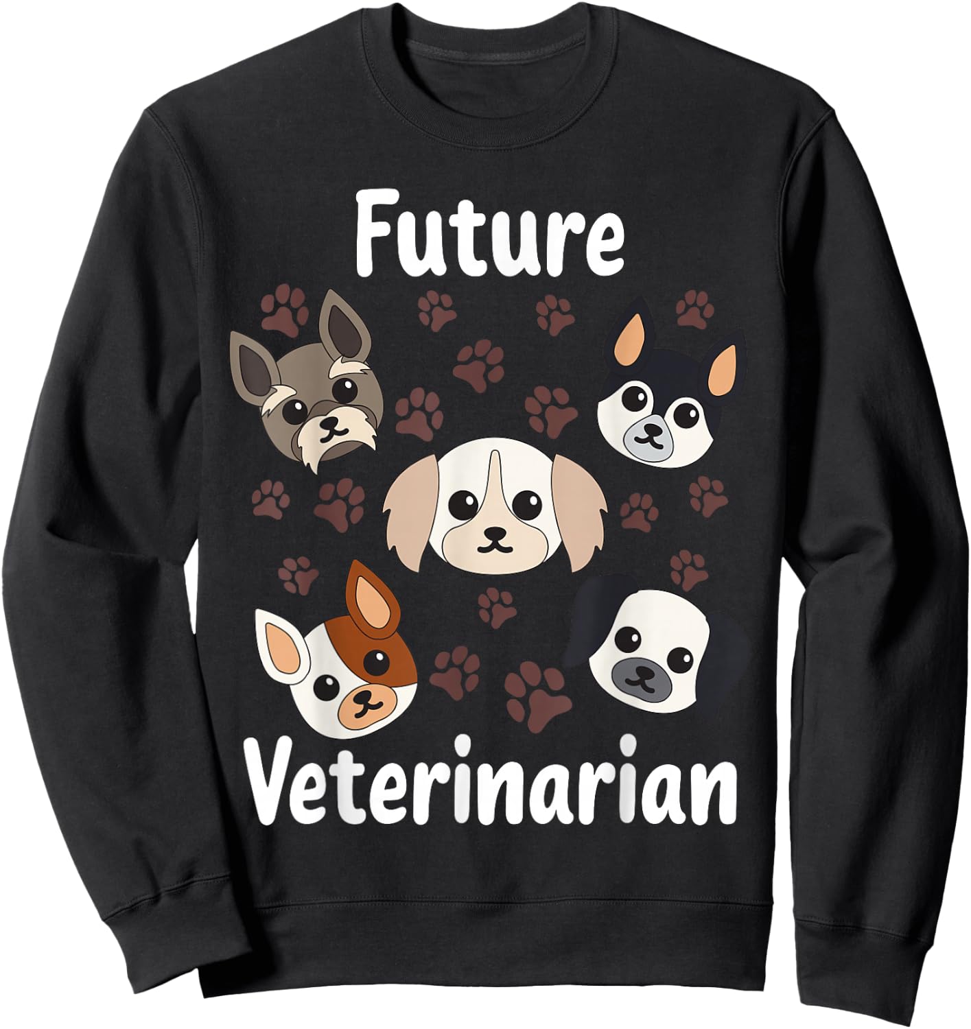 Cool Soon To Be Animal Doctor Boys Girls Funny Future Veterinarian Outfit | Cute Aspiring Vets Kids Sweatshirt - Sweatshirt | Black