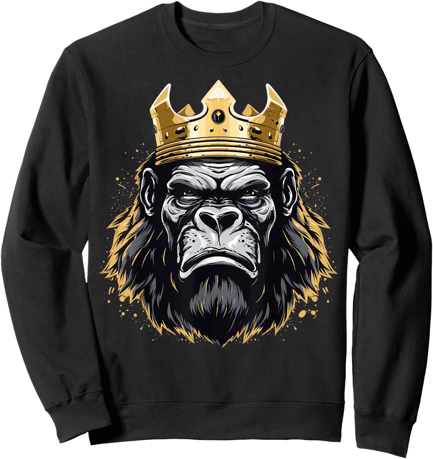 Silverback Gorilla King Sweatshirt - Sweatshirt | Black