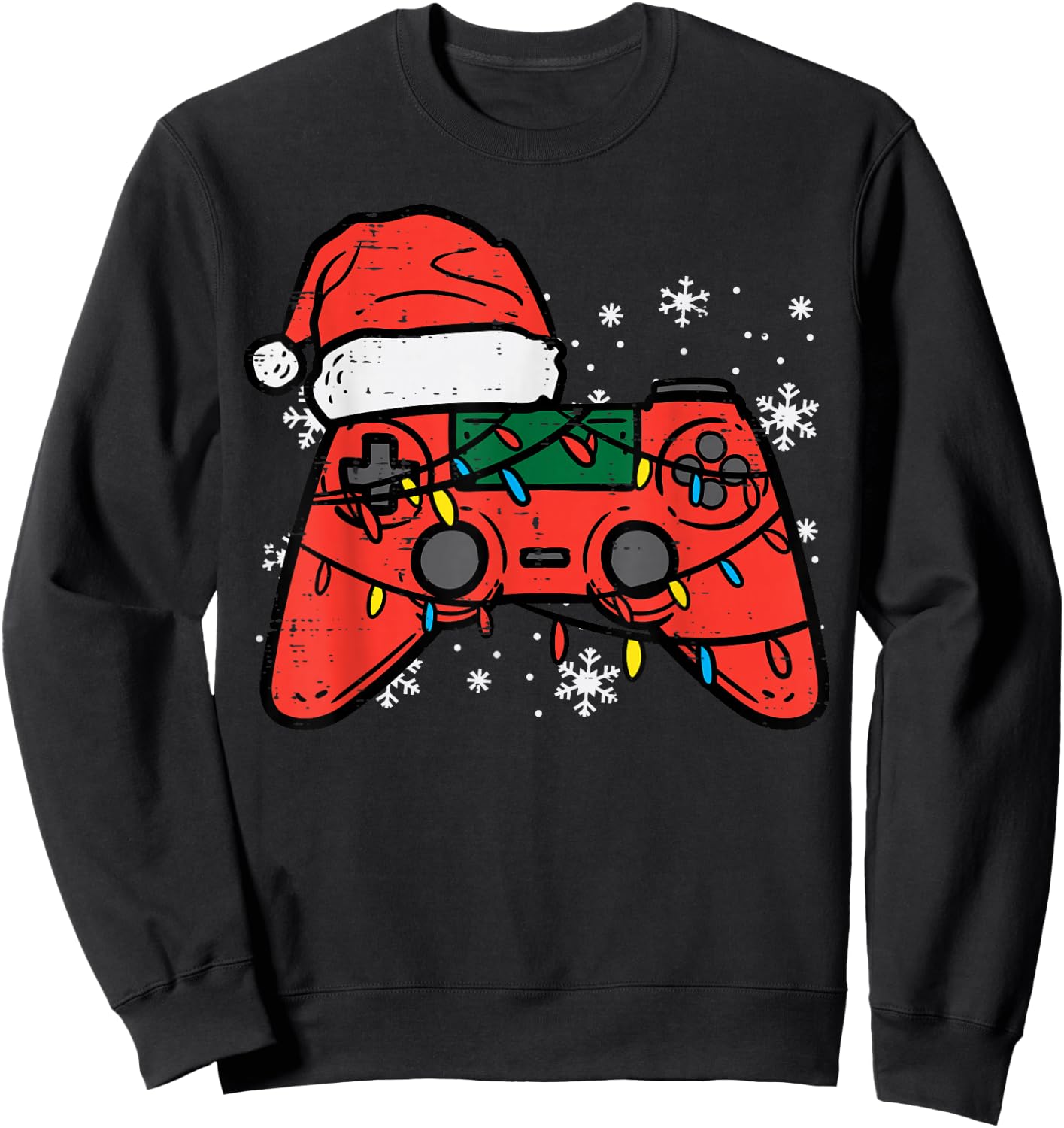 Christmas Gamer Controller Xmas Boys Kids Youth Men Teen Sweatshirt - Sweatshirt | Black