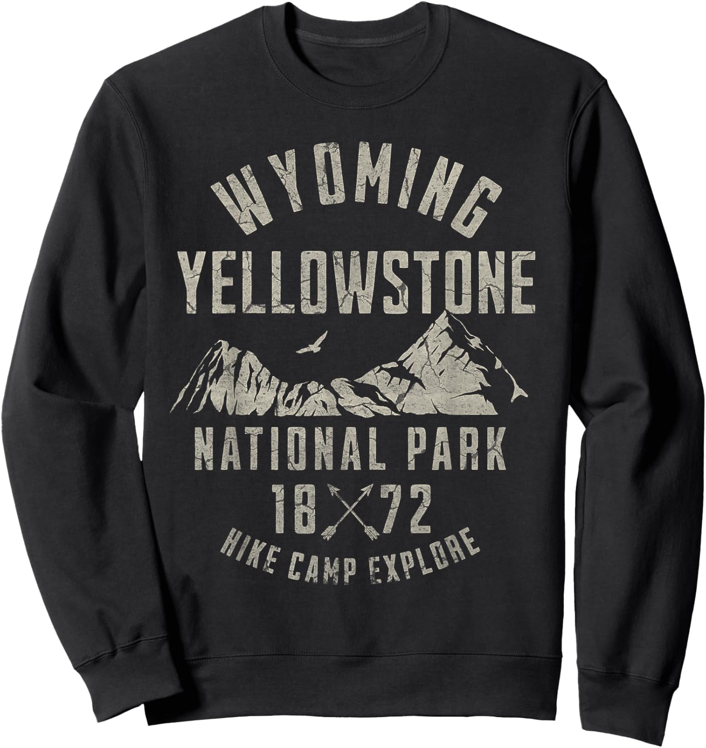 Yellowstone National Park Sweatshirt - Sweatshirt | Black