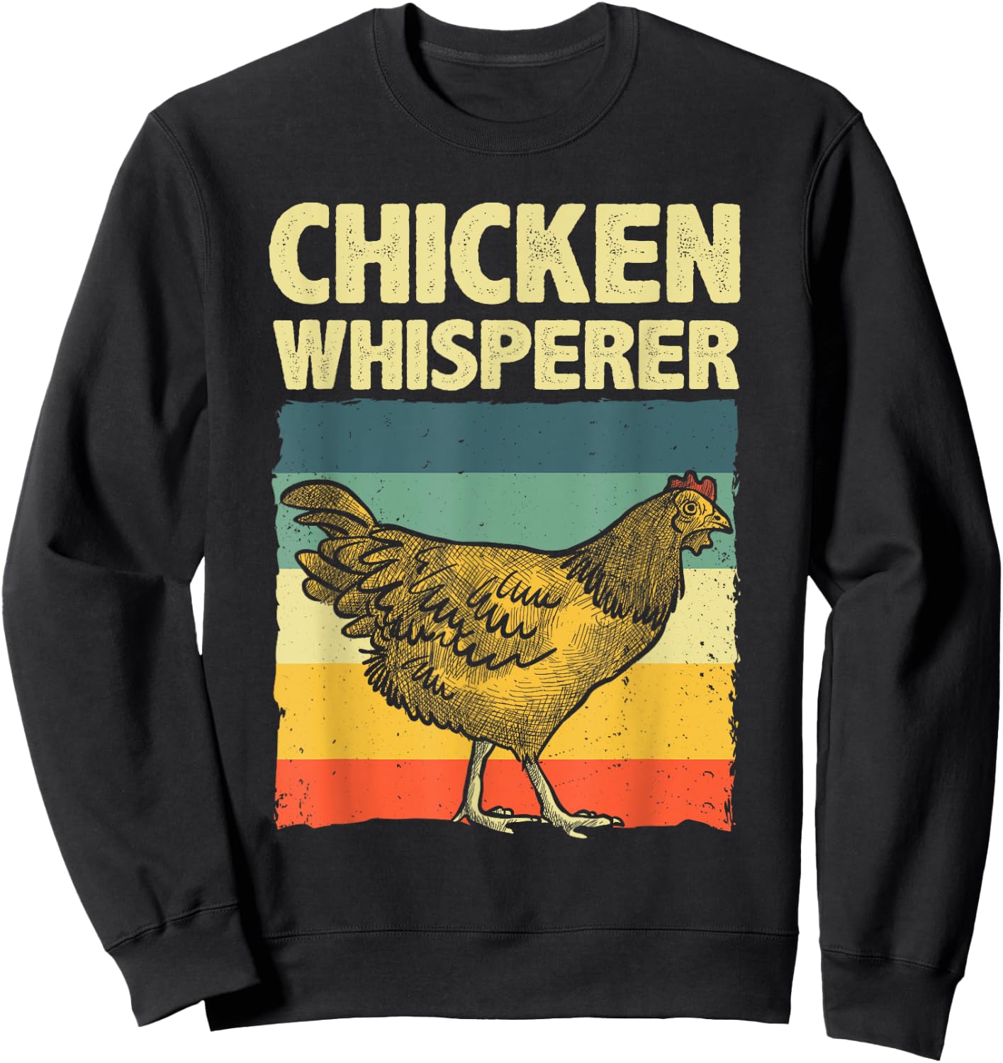 Cute Chicken Whisperer Women Chicken Farmer Lover Sweatshirt - Sweatshirt | Black