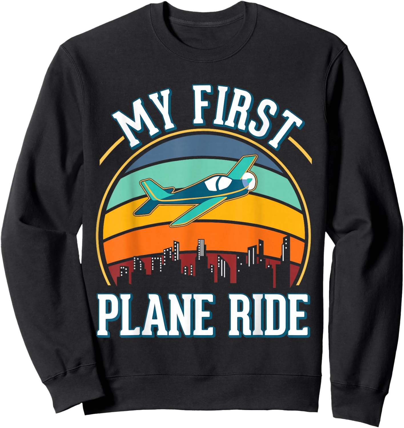 My First Plane Ride Sweatshirt - Sweatshirt | Black