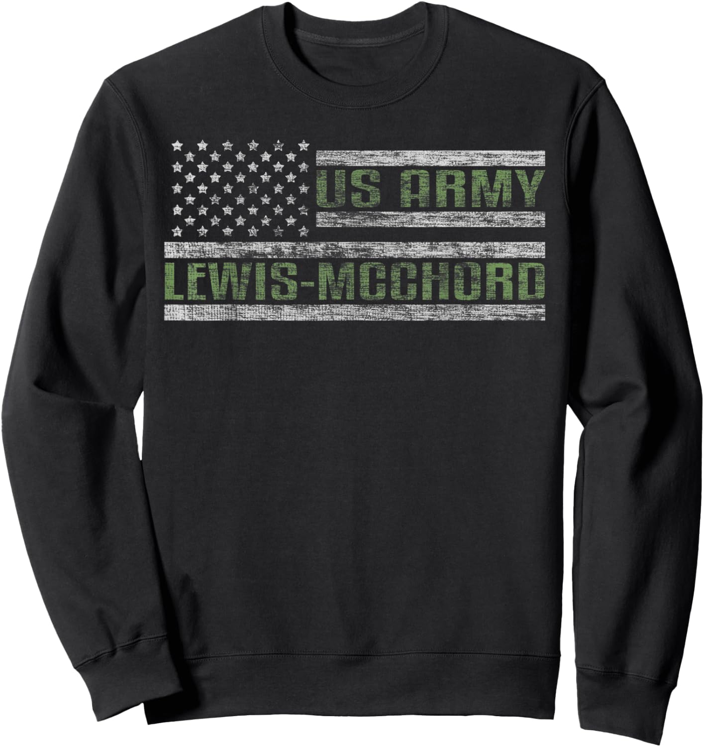 Lewis–McChord US Army Garrison United States Military Base Sweatshirt - Sweatshirt | Black