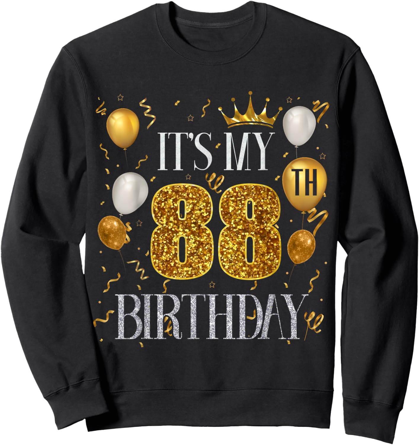 Its My 88th Birthday Happy 1935 Birthday Women Sweatshirt - Sweatshirt | Black