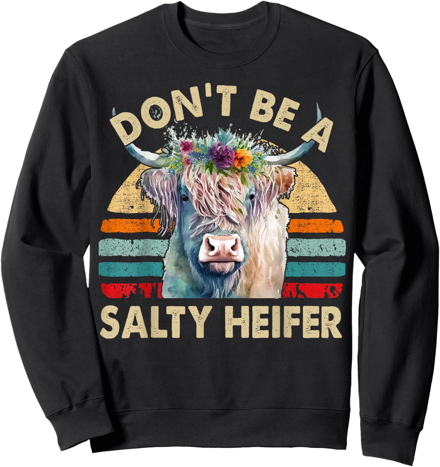 Highland Cow Sweatshirt - Sweatshirt | Black