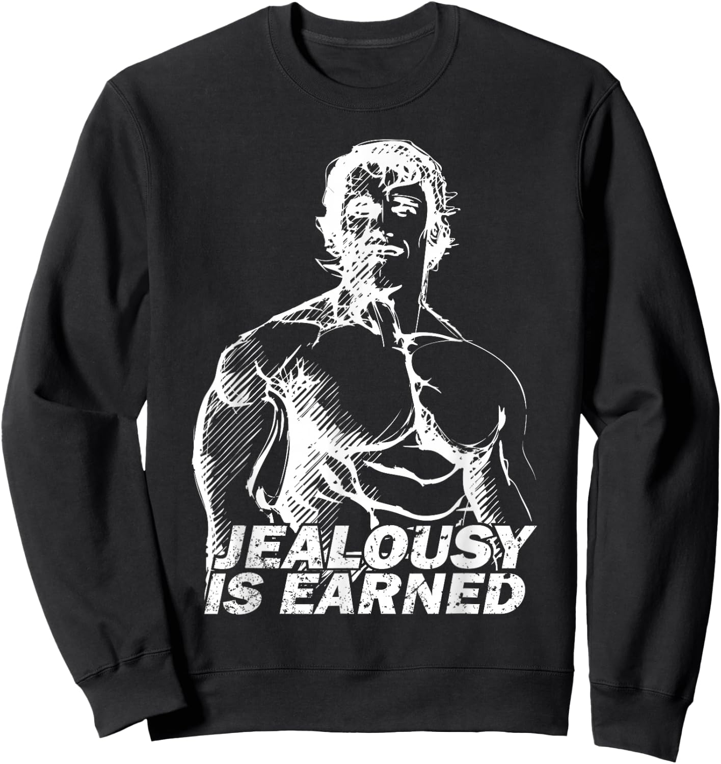 Bodybuilding Gym Inspiration Arnold Old School Golden Era Sweatshirt - Sweatshirt | Black