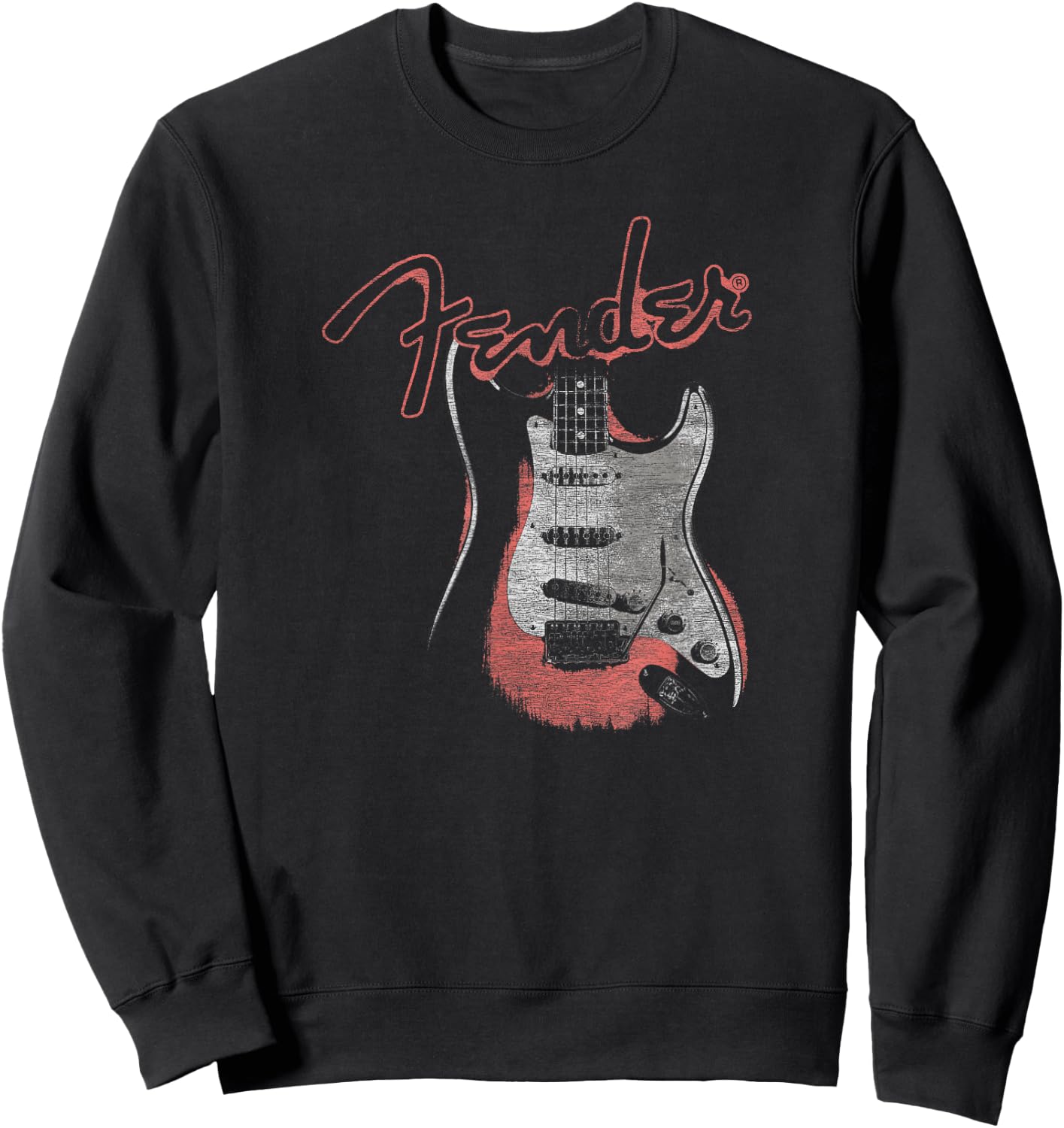 Fender Vintage Guitar Retro Glow Sweatshirt - Sweatshirt | Black