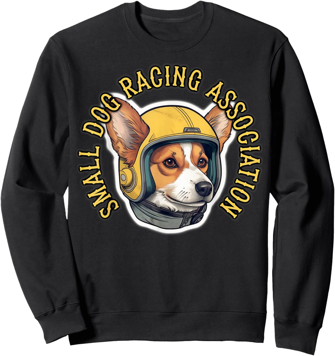 Welsh Corgi Racing - Dog Race Sweatshirt - Sweatshirt | Black