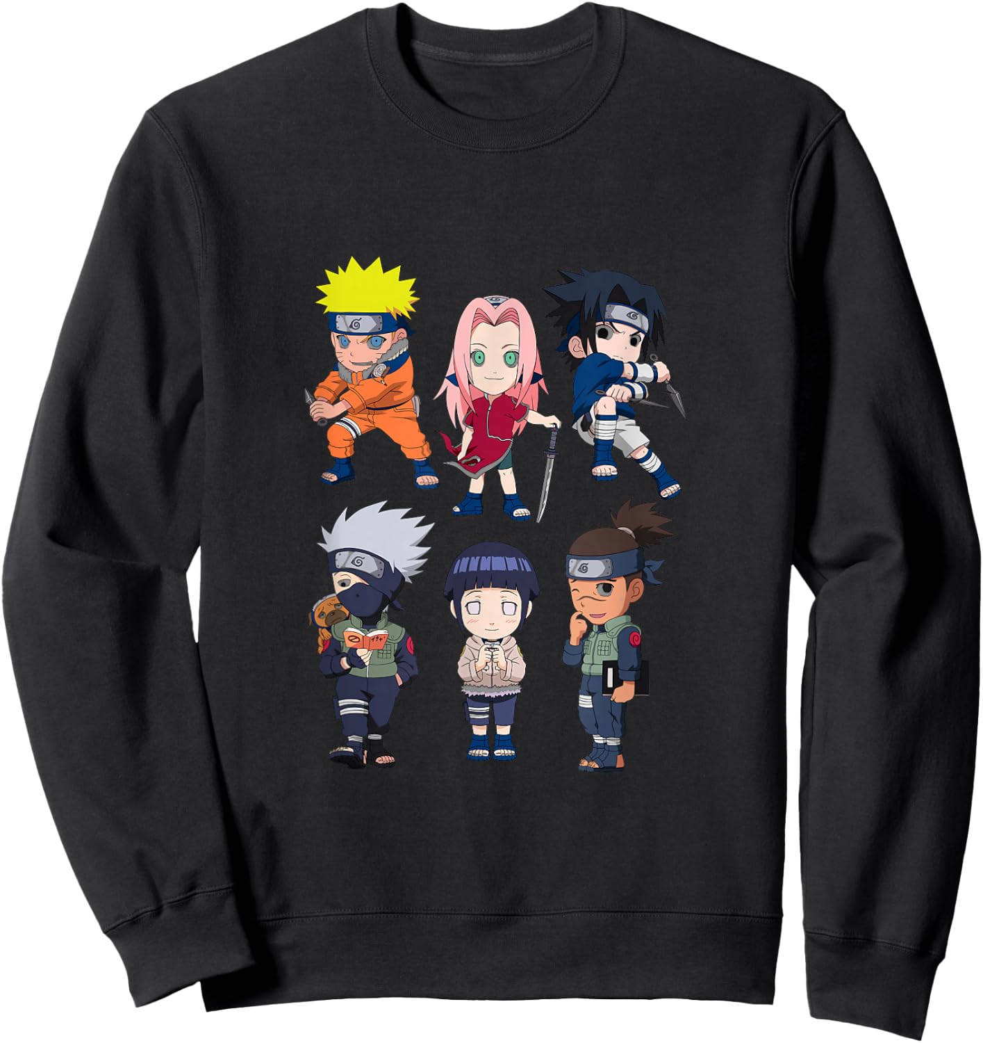 Naruto Chibi Heroes Sweatshirt - Sweatshirt | Black