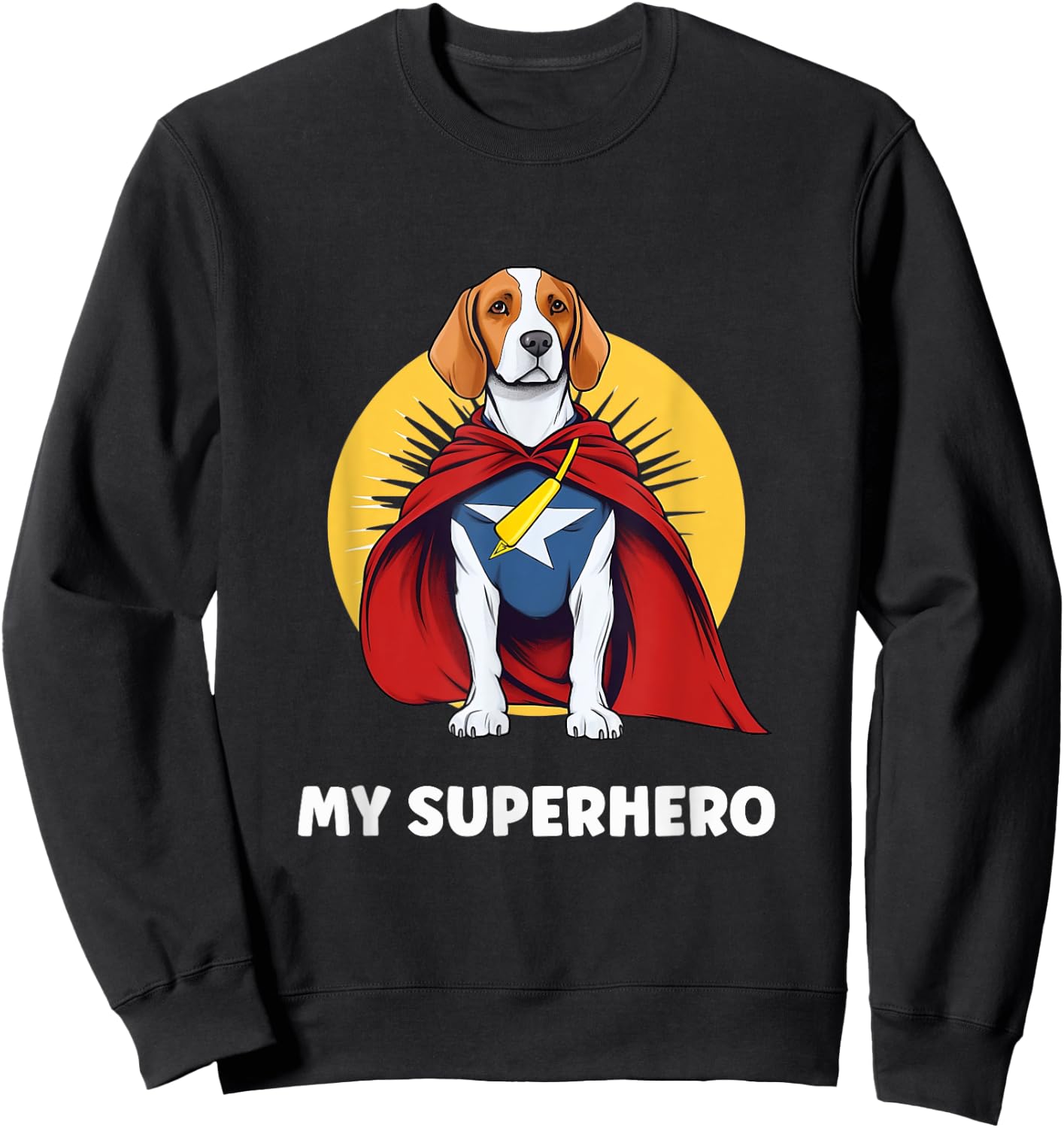 Beagle My Superhero Sweatshirt - Sweatshirt | Black