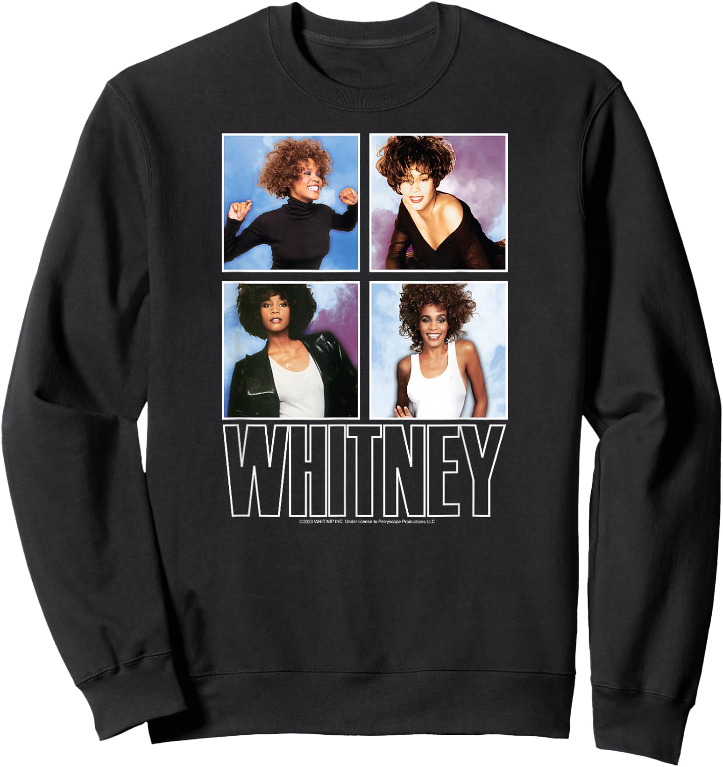 Whitney Houston - Grid Sweatshirt - Sweatshirt | Black