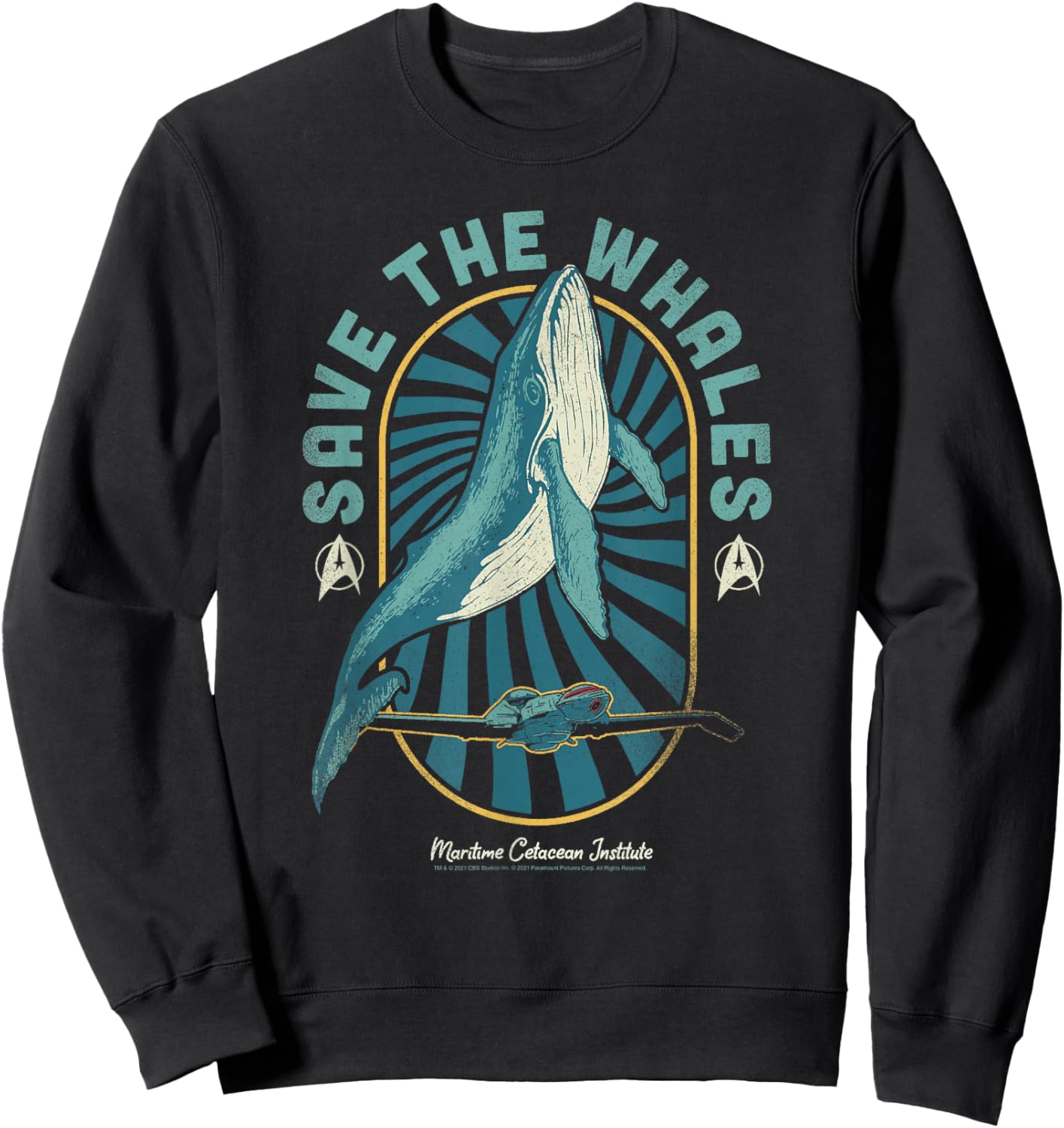 Star Trek IV: The Voyage Home Save The Whales Collection Sweatshirt - Sweatshirt | Black