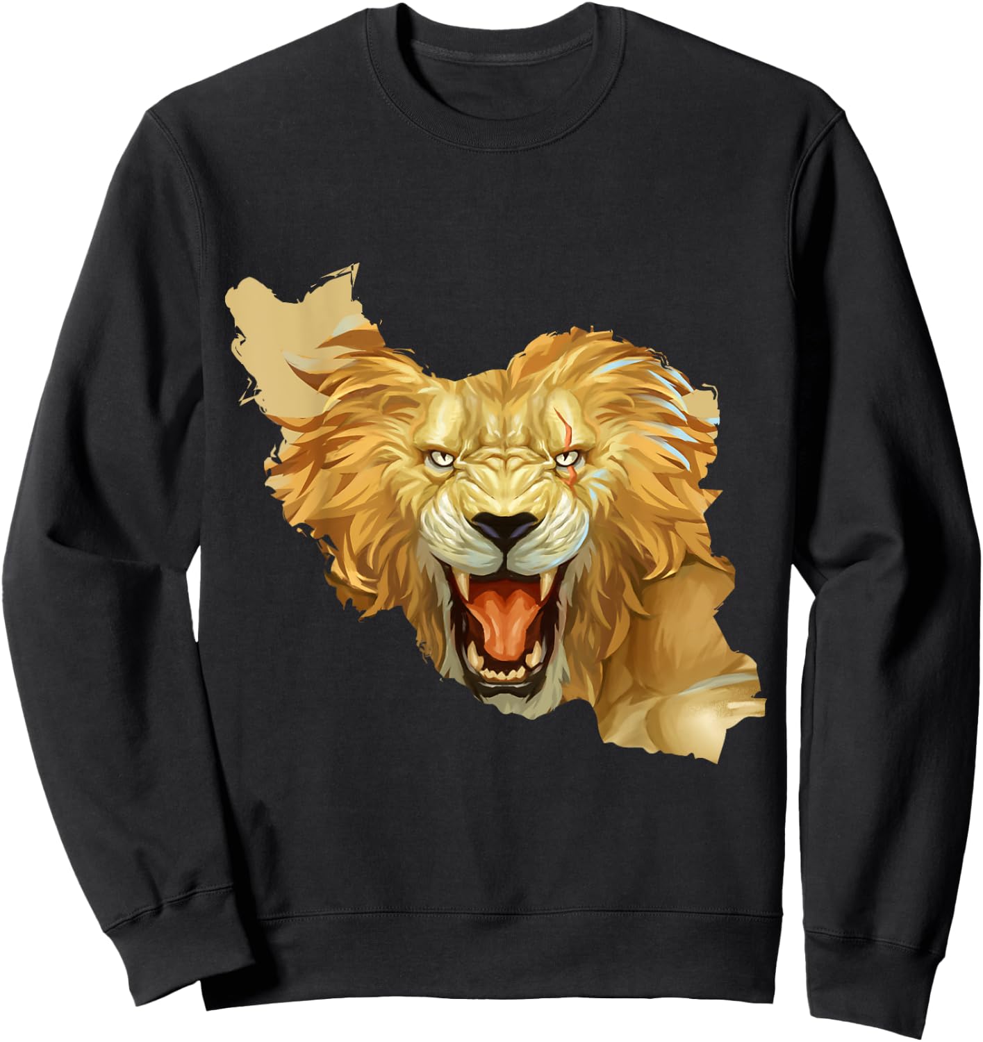 Iran Lion Map Flag | Persian Iranian Free Iran Sweatshirt - Sweatshirt | Black