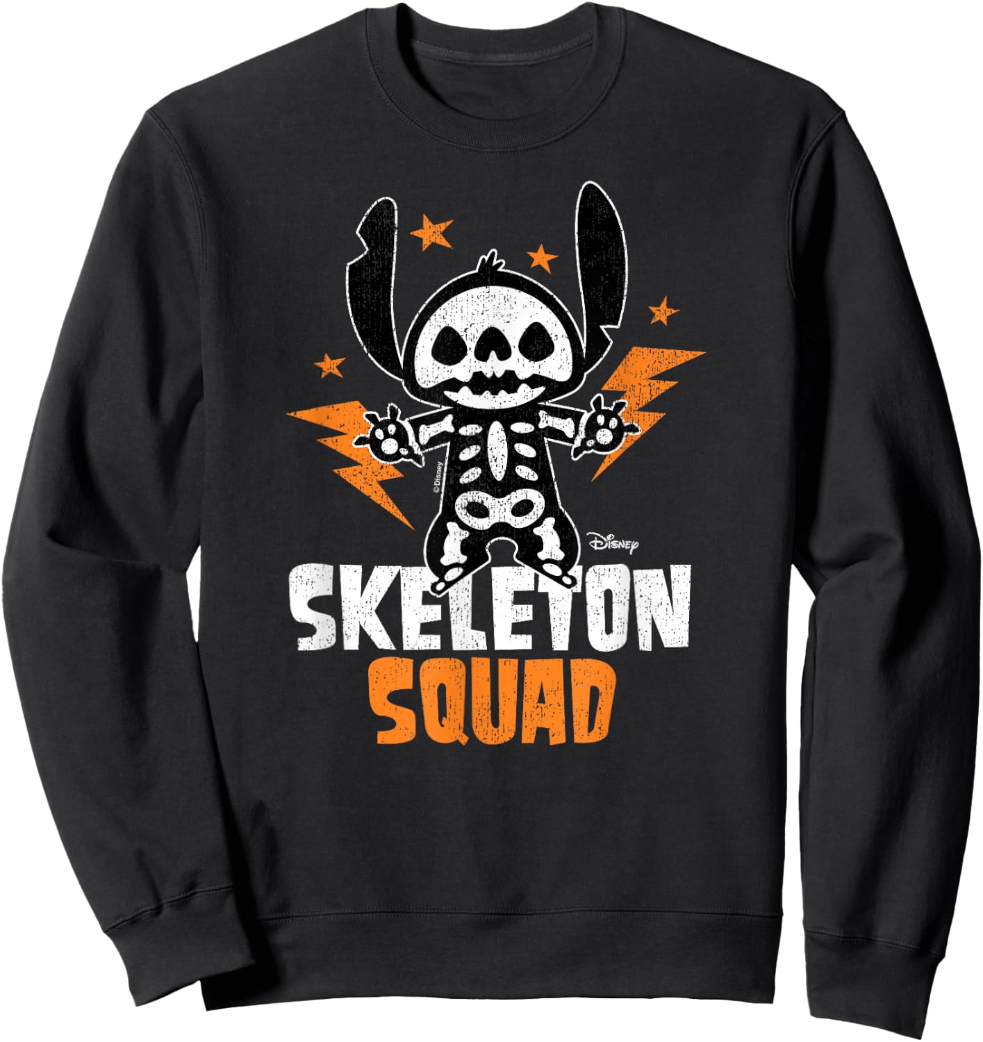 Lilo And Stitch - Skeleton Squad Sweatshirt - Sweatshirt | Black