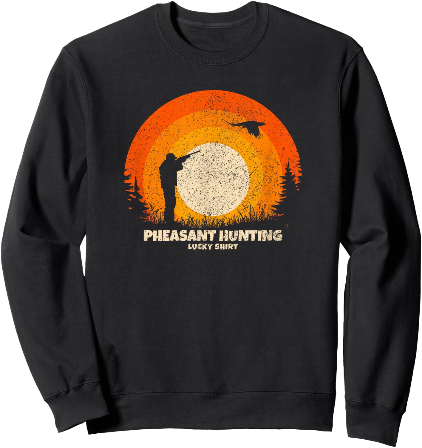 Pheasant Hunter Lucky Charm Pheasant Hunting Sweatshirt - Sweatshirt | Black