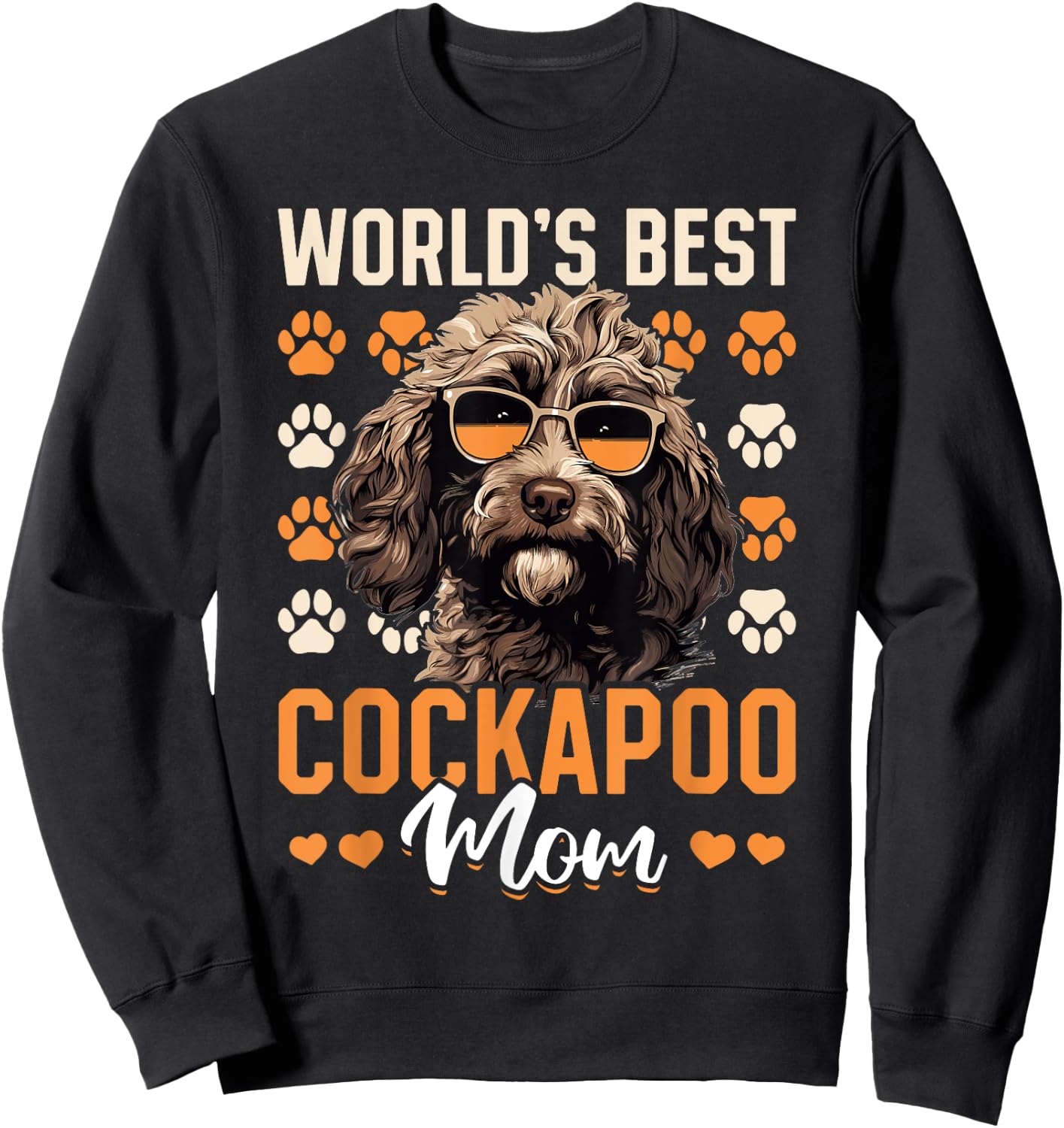 Cockapoo Dog Breed Pet World's Best Cockapoo Mom Women Kids Sweatshirt - Sweatshirt | Black