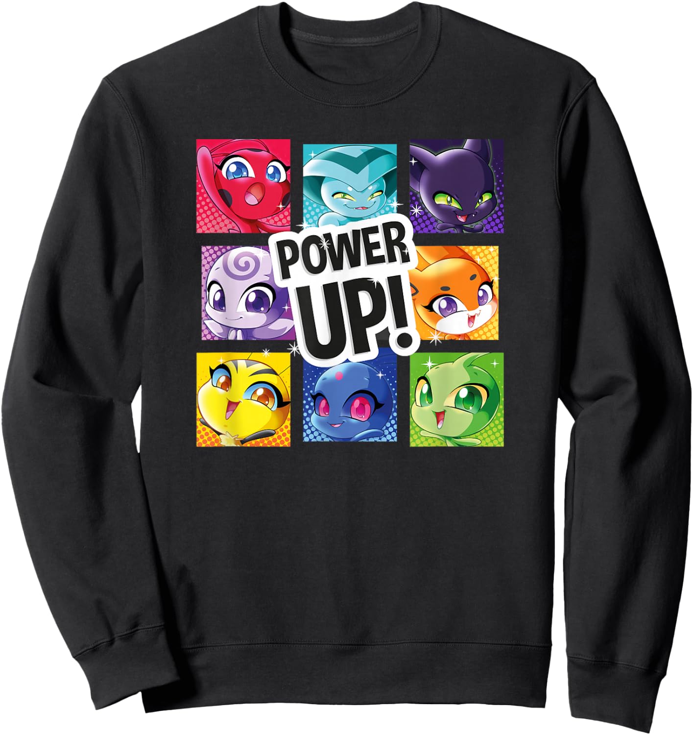 Miraculous Ladybug Kwamis Collection with All Kwamis Small Sweatshirt - Sweatshirt | Black