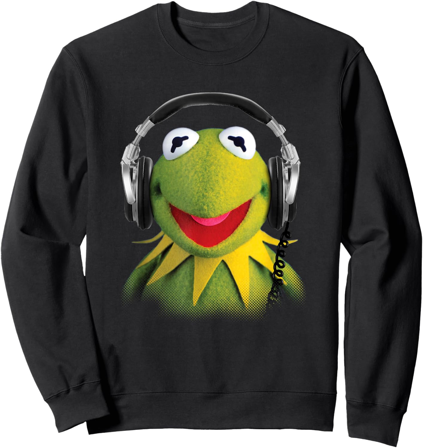 Disney The Muppets Kermit The Frog Studio Session Headphones Sweatshirt - Sweatshirt | Black