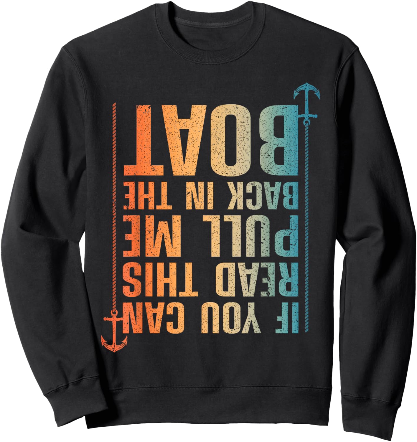 Funny Boating Design Women Boating Boater Boat Owner Sweatshirt - Sweatshirt | Black