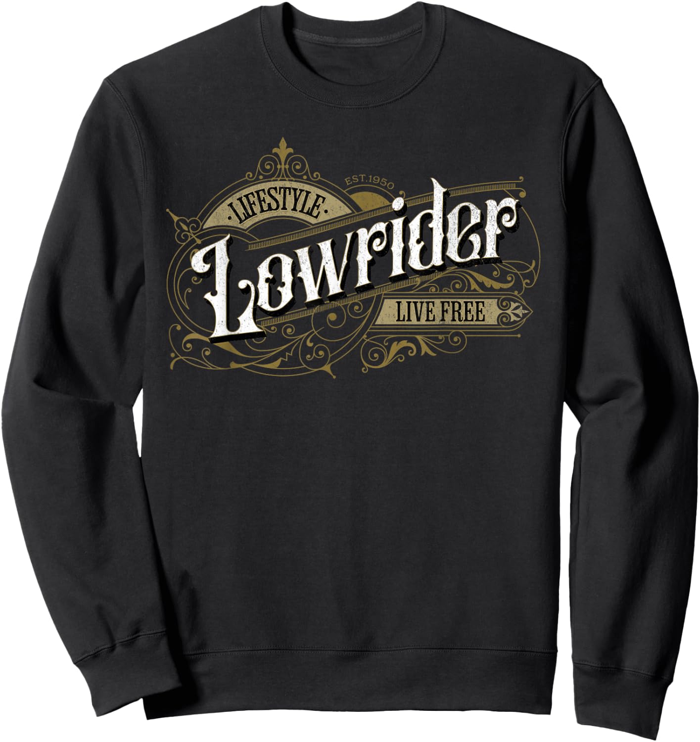 Lowrider Lifestyle - Low Rider Car Sweatshirt - Sweatshirt | Black