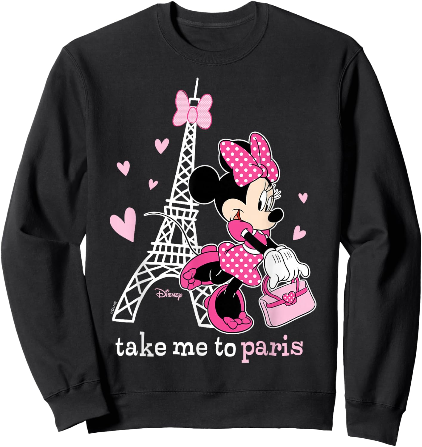 Disney - Minnie Take Me to Paris Sweatshirt - Sweatshirt | Black