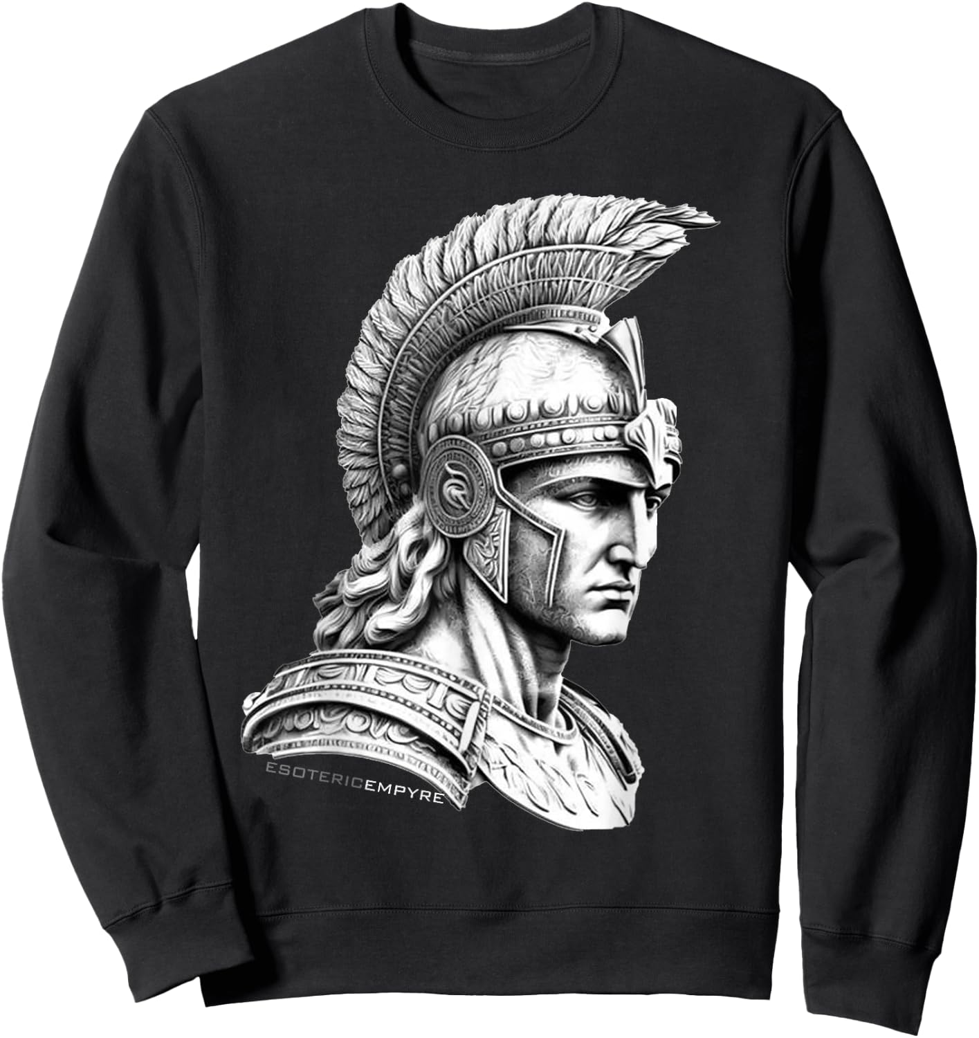 Esoteric Empyre Aries Greek God of War Mars - -Kids, Black, Small Sweatshirt - Sweatshirt | Black