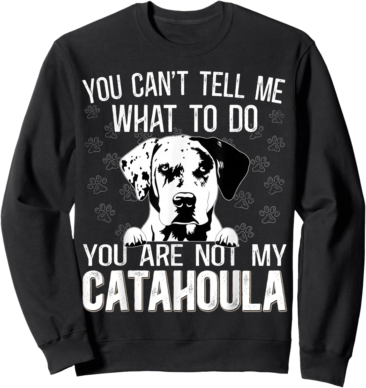 Leopard Hound Mama Toys Louisiana Catahoula Leopard Dog Sweatshirt - Sweatshirt | Black