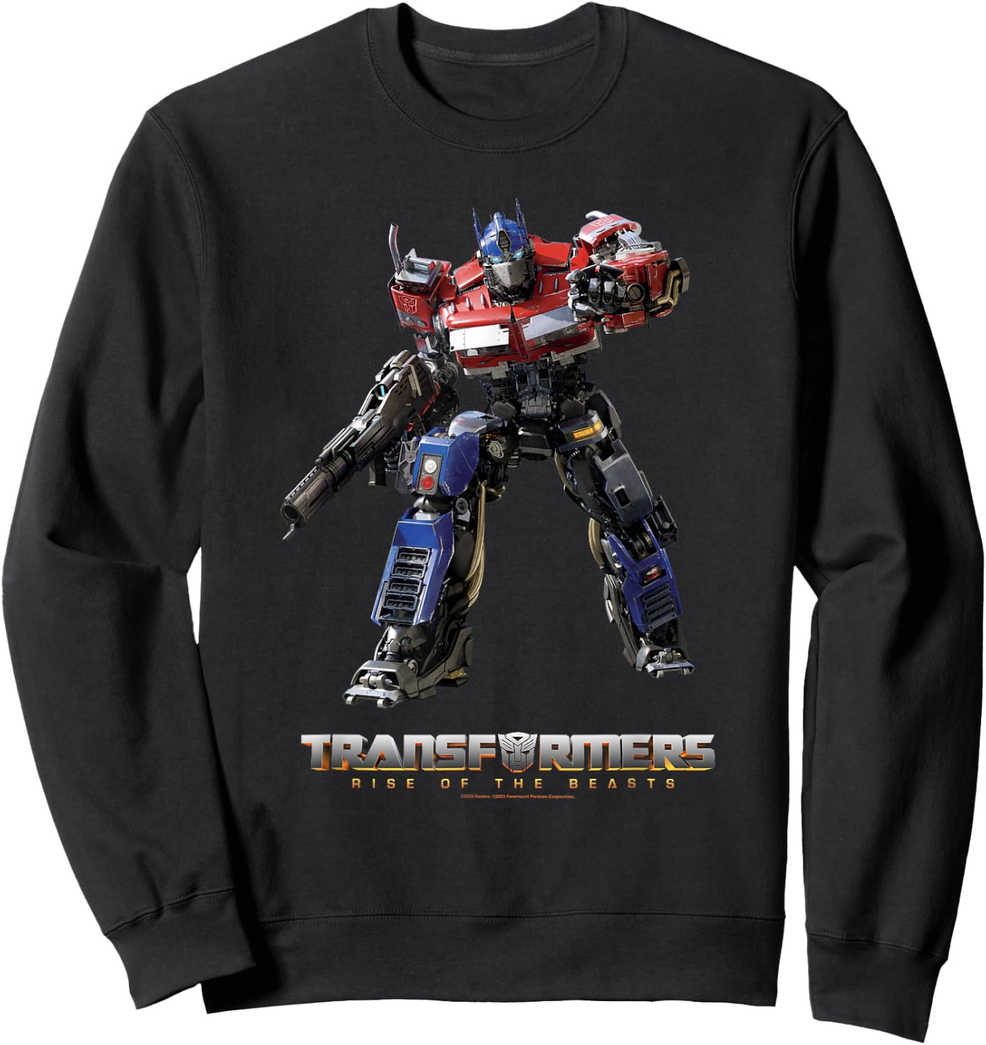 Transformers: Rise of the Beasts Optimus Prime Full Body Sweatshirt - Sweatshirt | Black