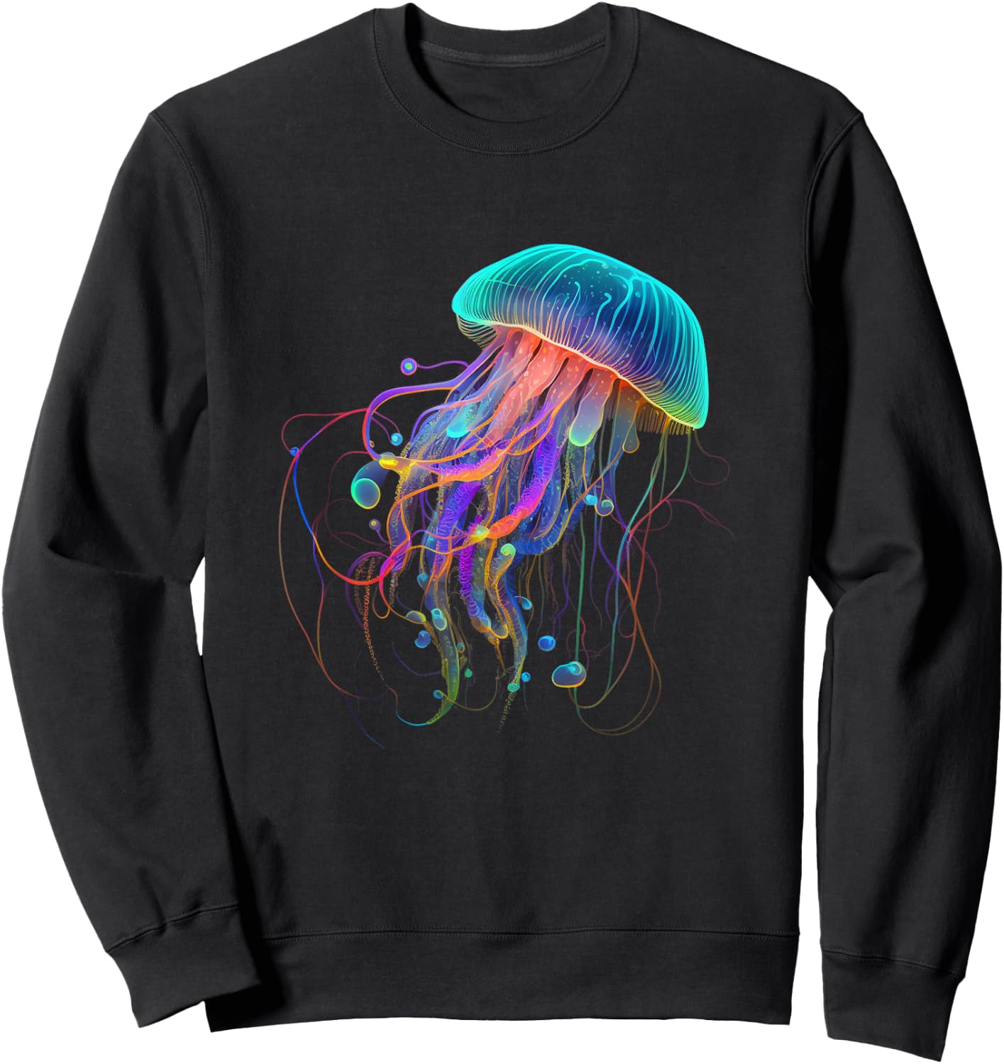 Jellyfish Ocean Animal Scuba Diving Jelly Fish Sweatshirt - Sweatshirt | Black